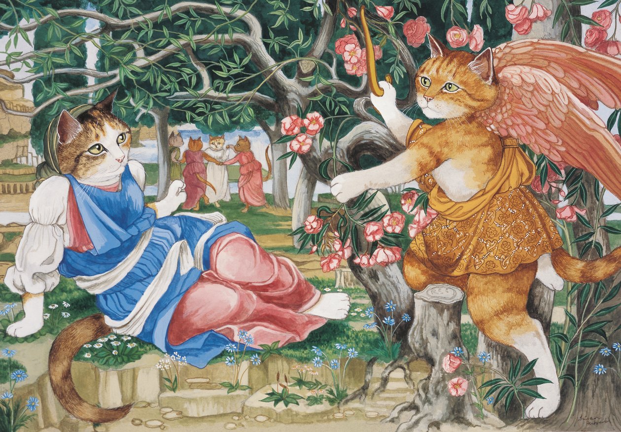 插图选自《猫群荟萃》！文化猫汇编》（2015 年出版） 作者 苏珊·赫伯特