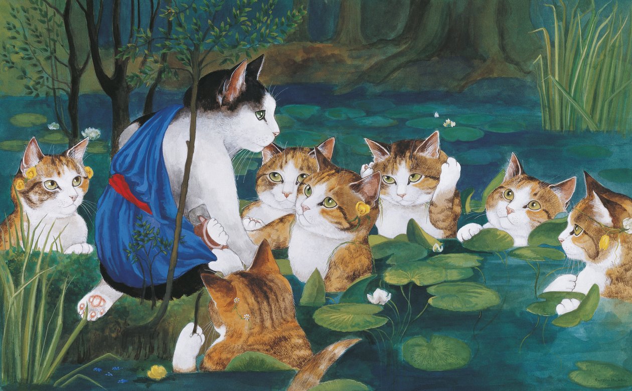插图选自《猫群荟萃》！文化猫汇编》（2015 年出版） 作者 苏珊·赫伯特