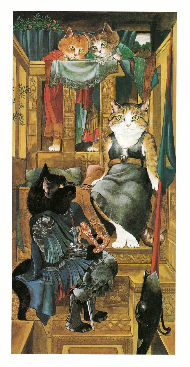 拉斐尔前派猫》插图（1999 年出版） 作者 苏珊·赫伯特