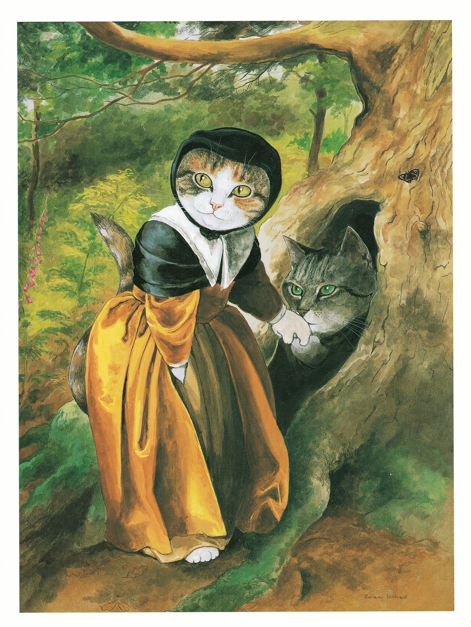 拉斐尔前派猫》插图（1999 年出版） 作者 苏珊·赫伯特