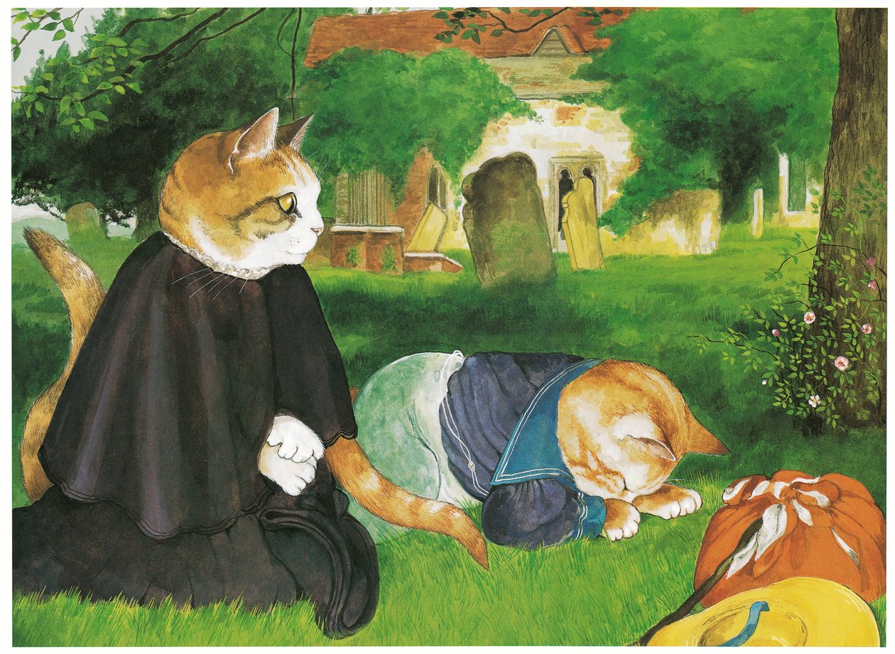 拉斐尔前派猫》插图（1999 年出版） 作者 苏珊·赫伯特