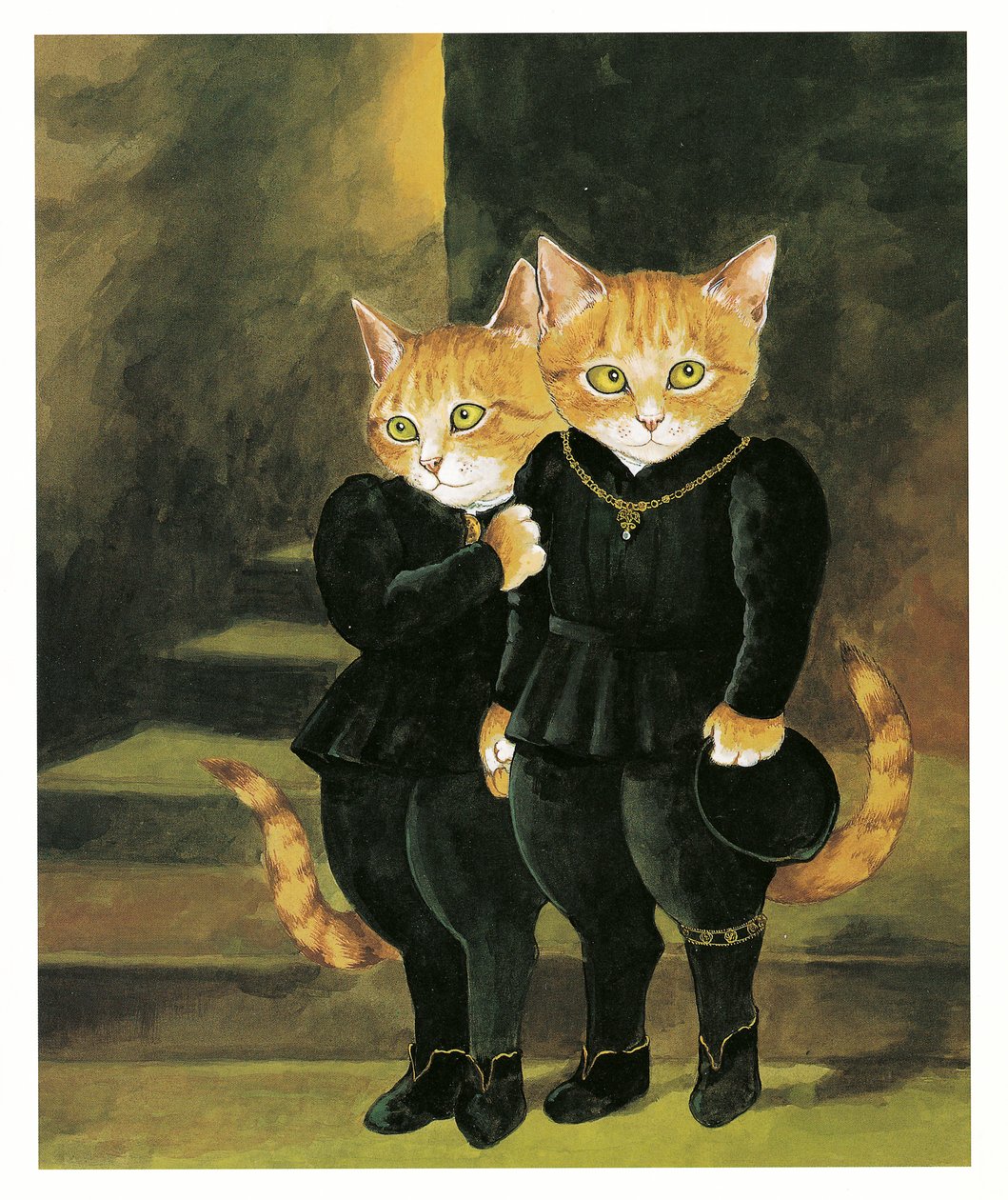 拉斐尔前派猫》插图（1999 年出版） 作者 苏珊·赫伯特