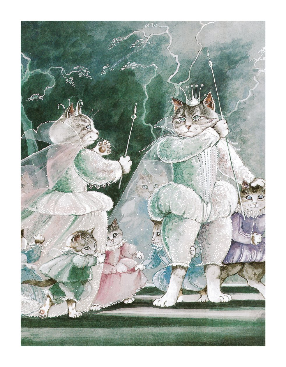 插图选自《莎士比亚的猫》：海报书（2016 年出版） 作者 苏珊·赫伯特