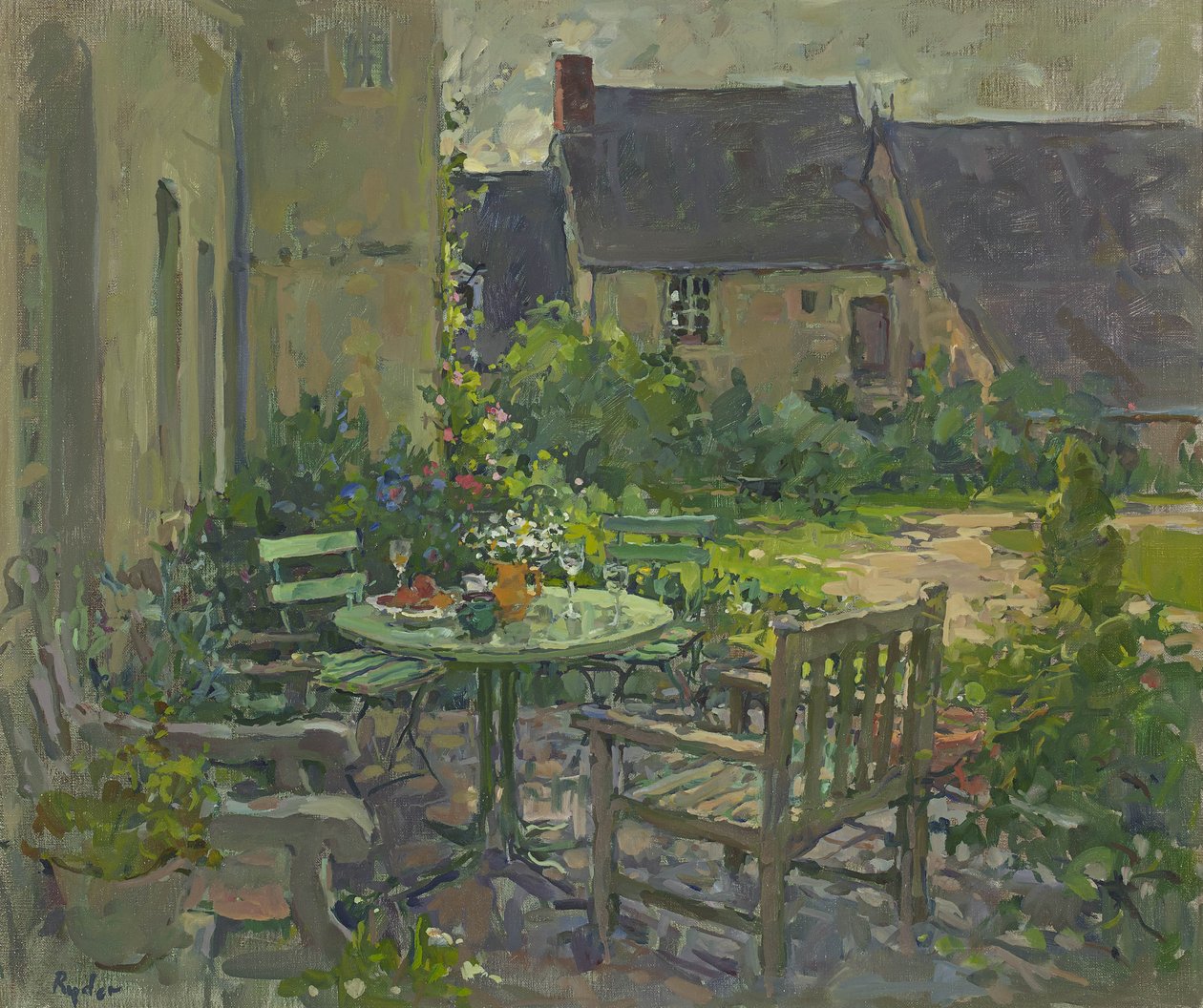 Courtyard Champs，Champfreau 作者 苏珊·莱德