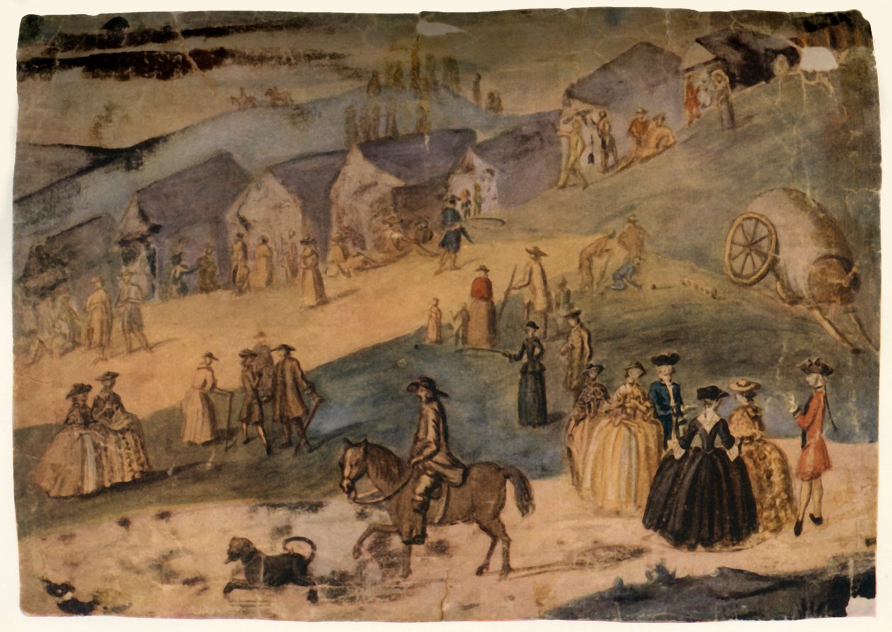 乡村风景》，约1750年，1934年。   作者 苏珊娜·邓科姆