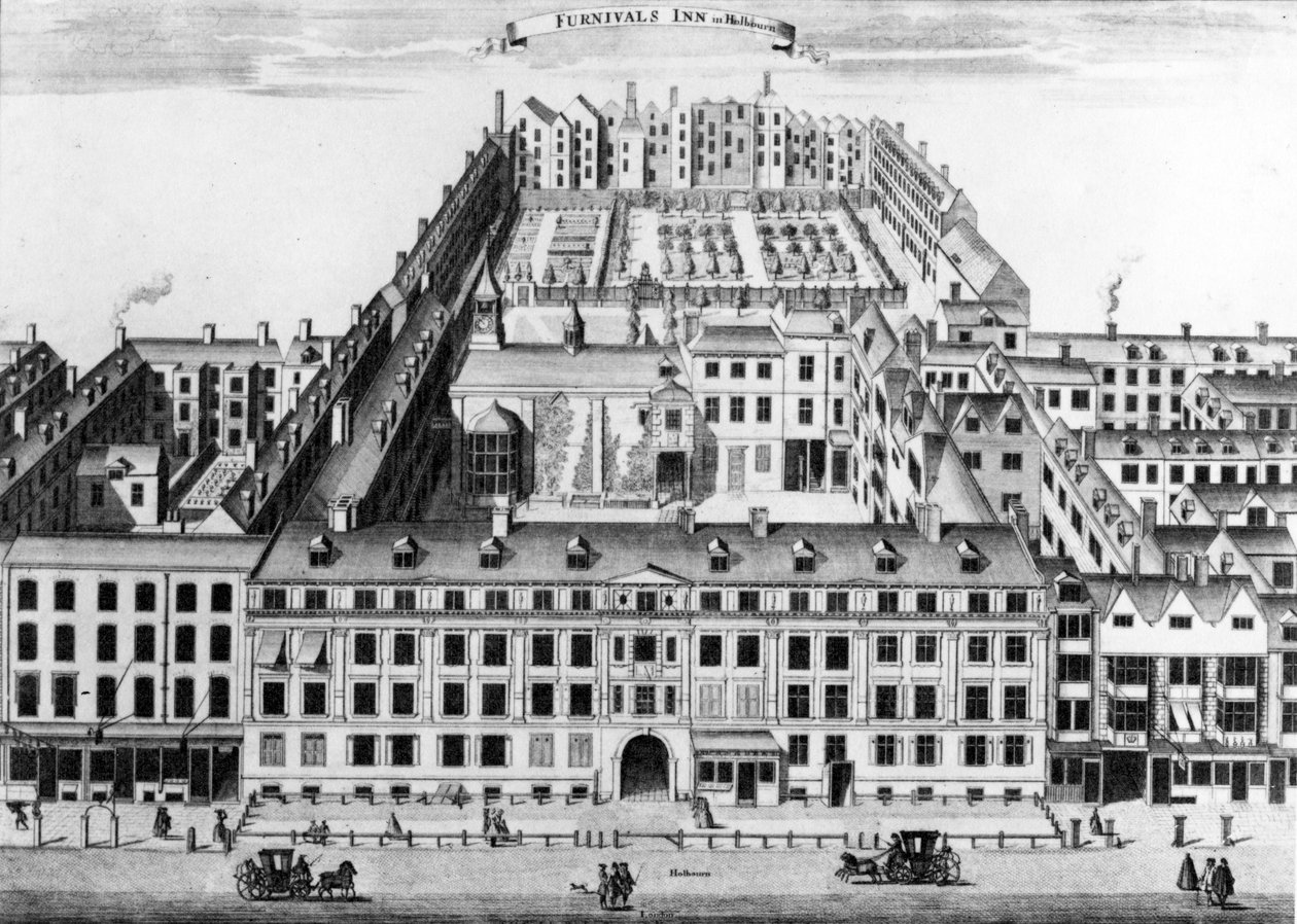 Furnival&39;s Inn，霍尔本，伦敦，1754年 作者 萨顿·尼科尔斯