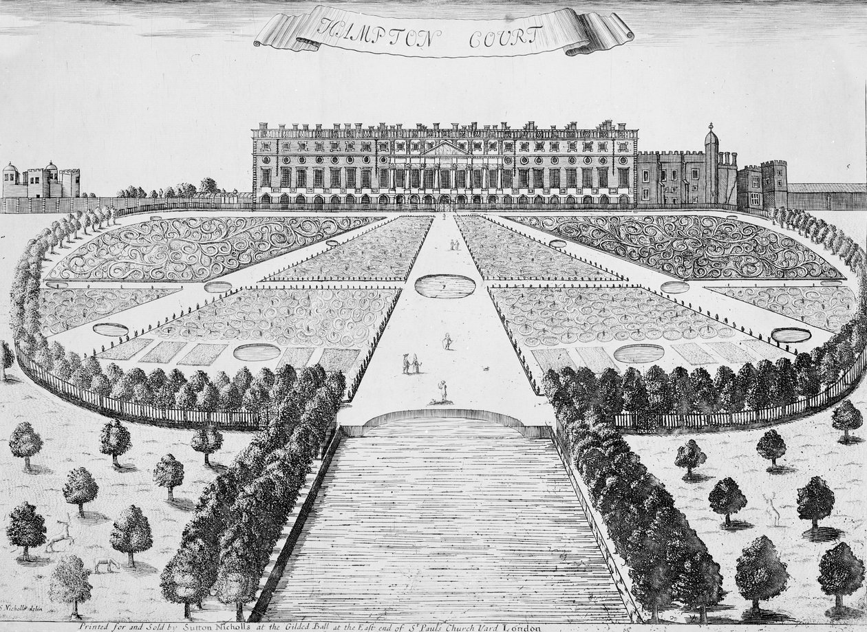 Hampton Court East Front，1830 作者 萨顿·尼科尔斯