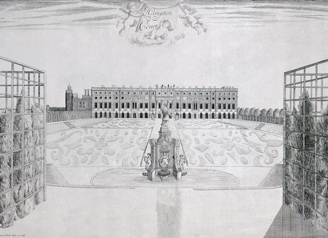 Hampton Court South Front，1830 作者 萨顿·尼科尔斯