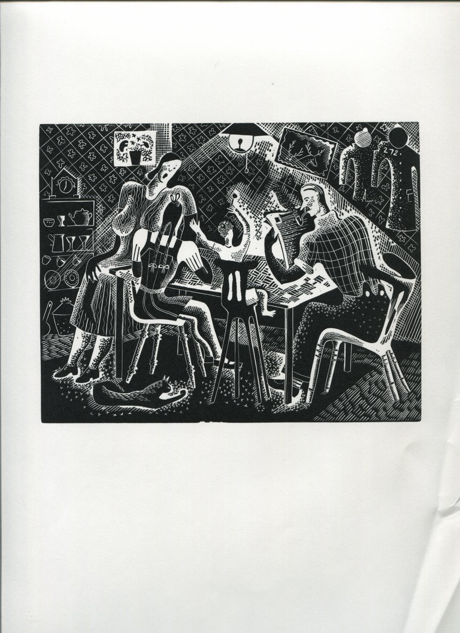 巴士人的假期》（木版画） 作者 苏珊娜·库珀