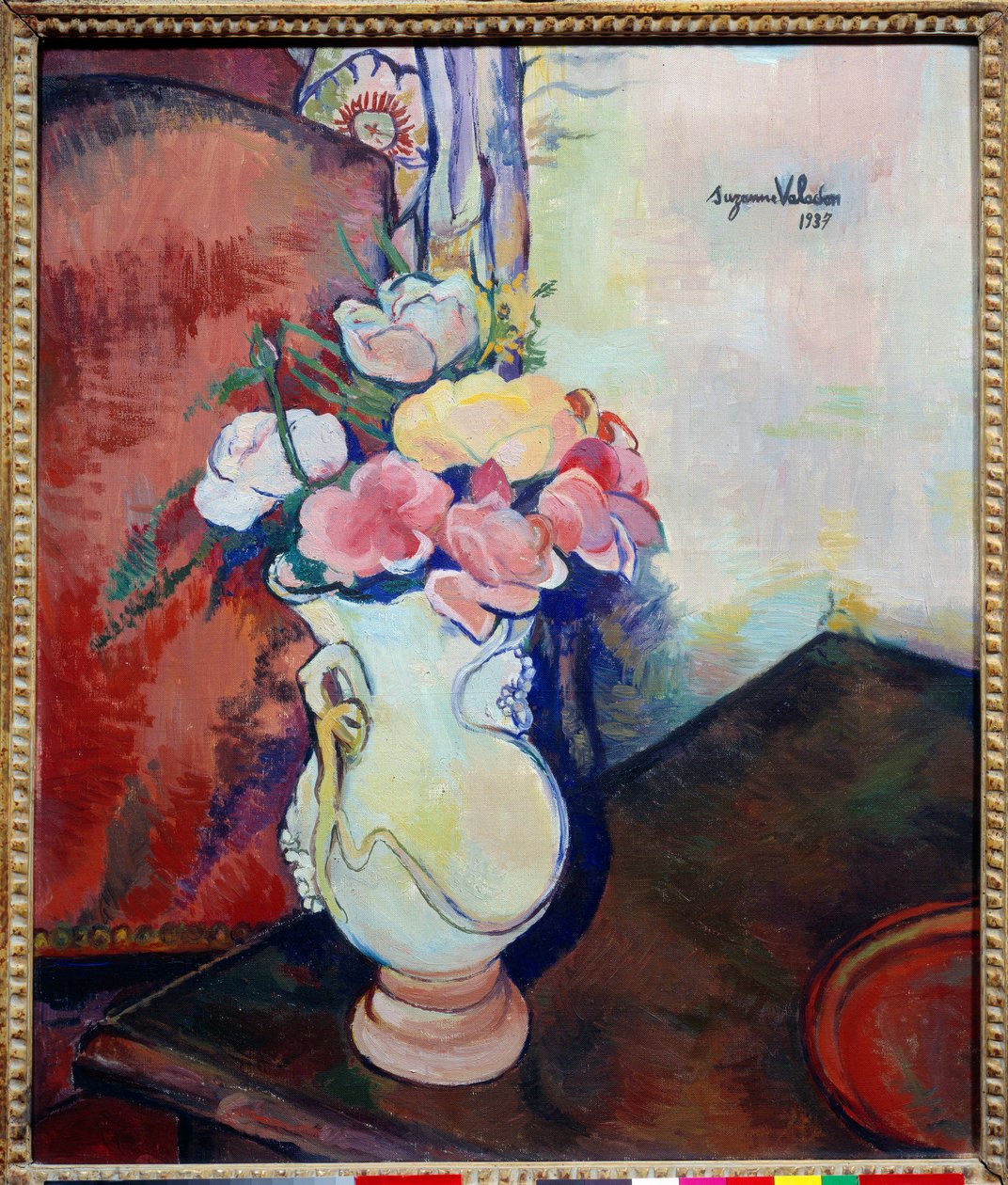 花瓶。苏珊娜-瓦拉东（1865-1938）的画作 作者 苏珊·瓦拉东