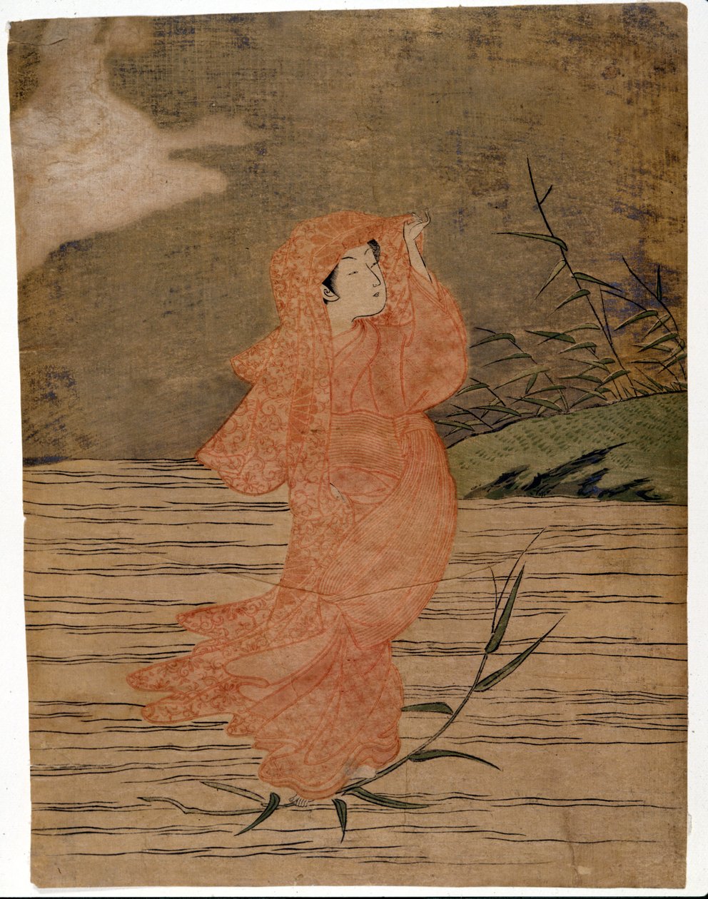 Dharma on Water. Prints by Harunobu Suzuki (1724/25-1770). 作者 铃木春信