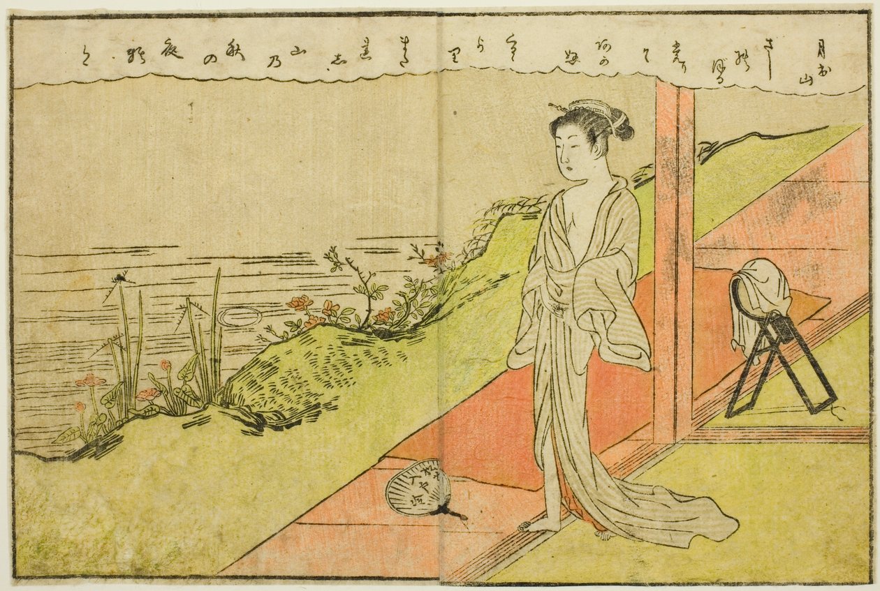 双页插图，选自 "春锦图画书（Ehon haru no nishiki）"第 1 卷 作者 铃木春信