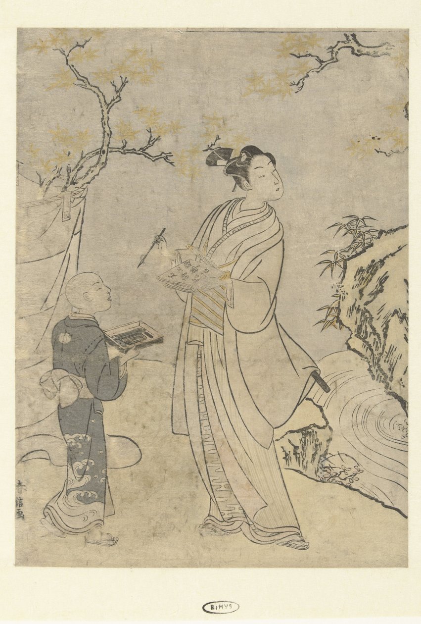 写诗 作者 铃木春信