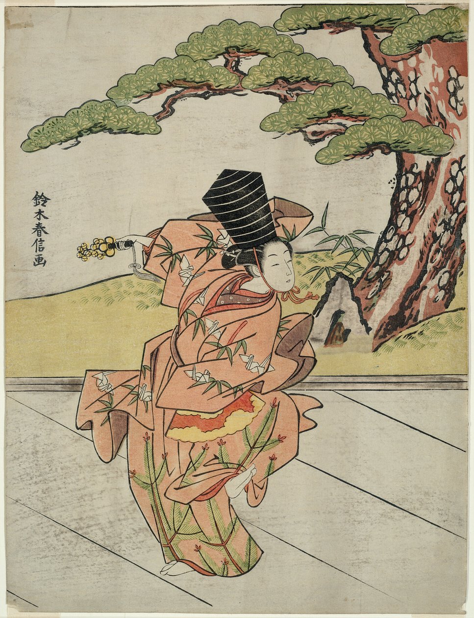 女桑巴索舞者 作者 铃木春信