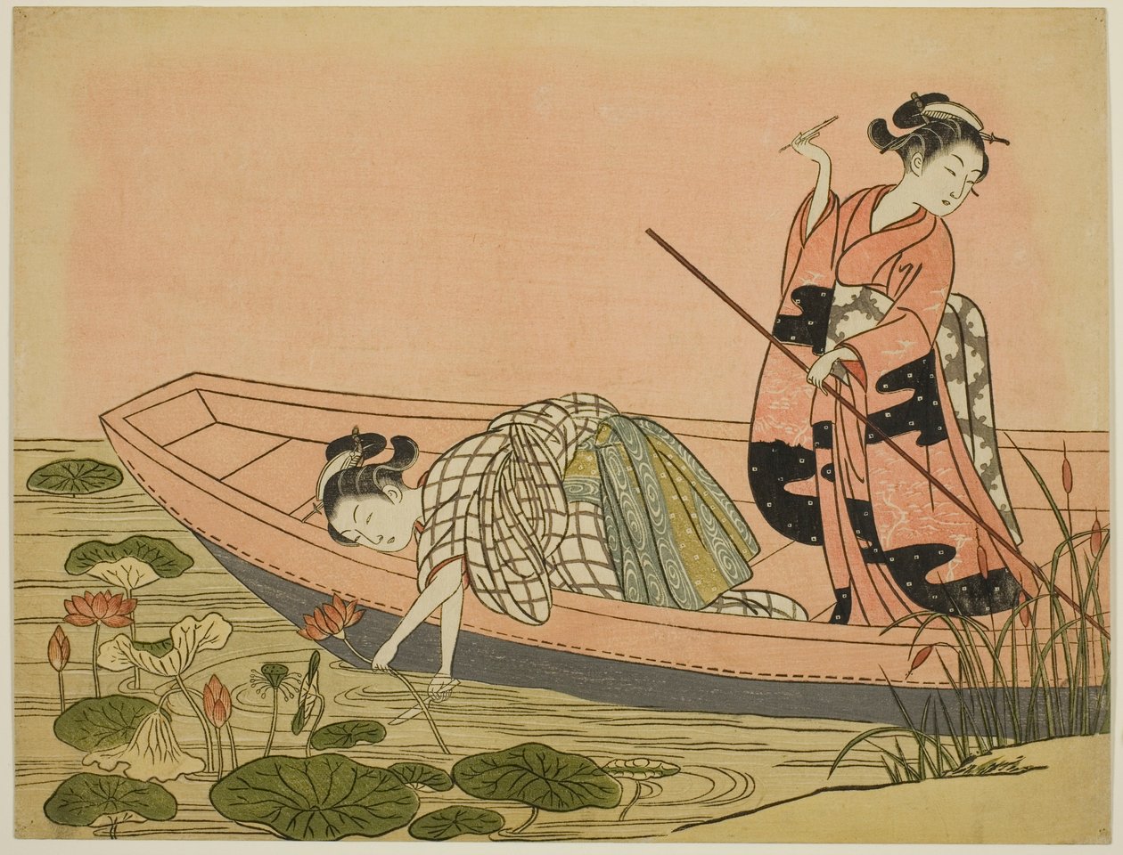采莲 作者 铃木春信