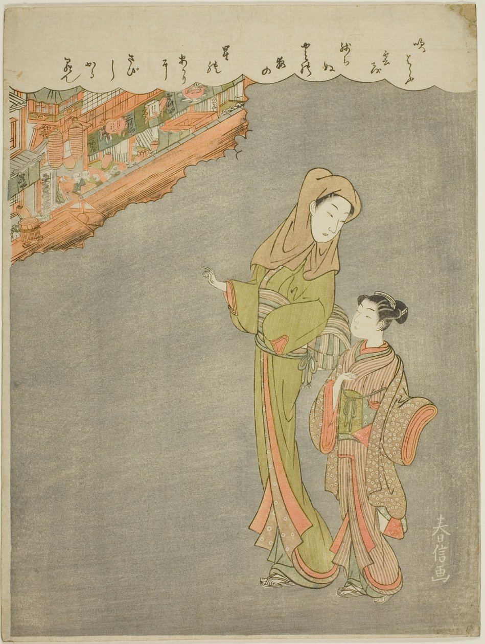 去剧院 作者 铃木春信
