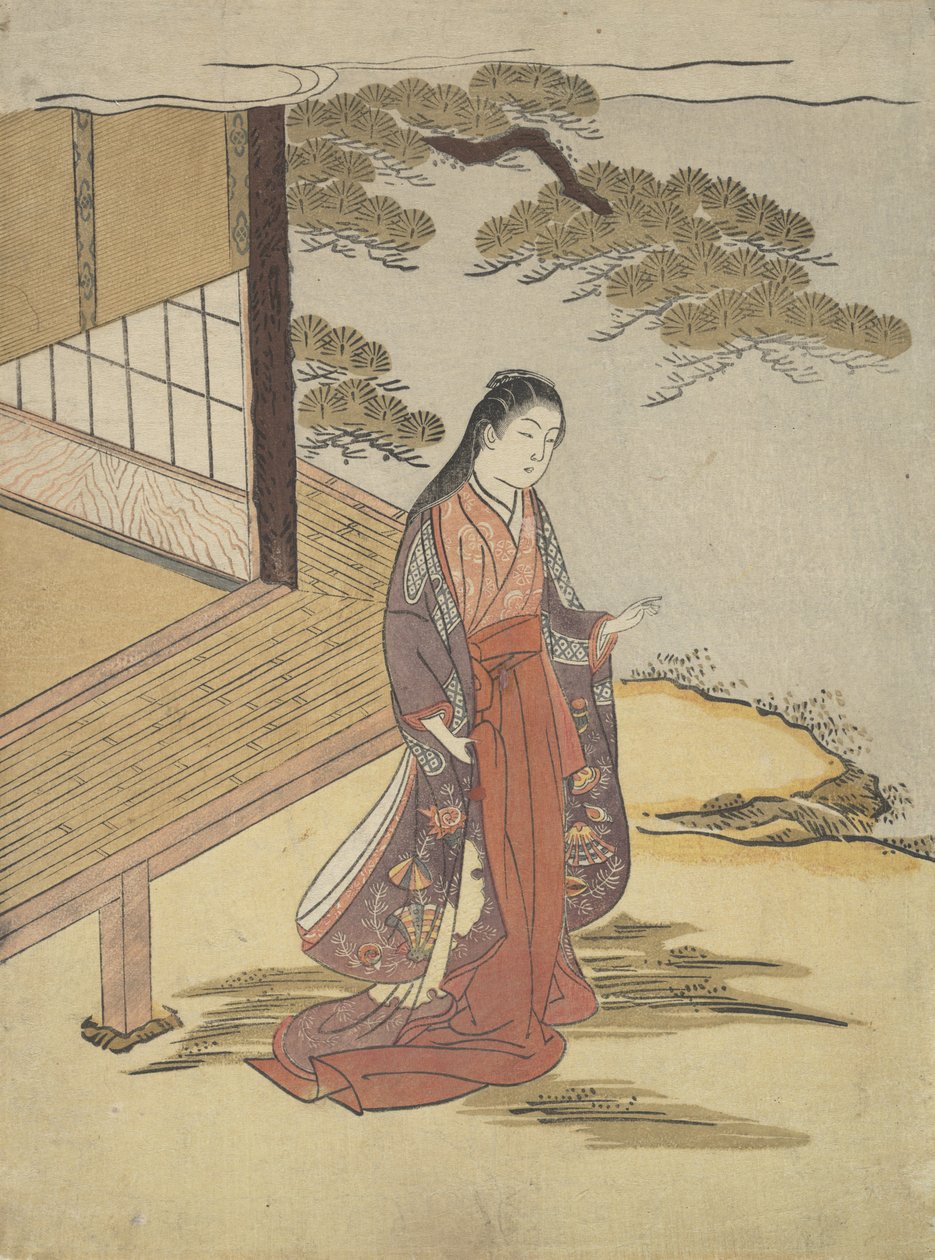 小町女士。 作者 铃木春信