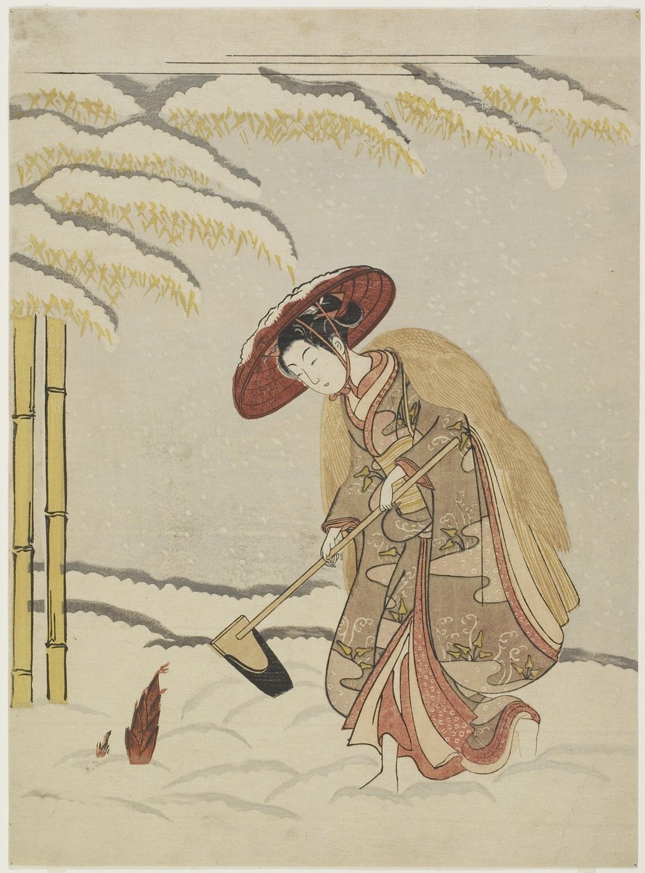 1765年后，孟宗，二十四个孝道典范之一 作者 铃木春信