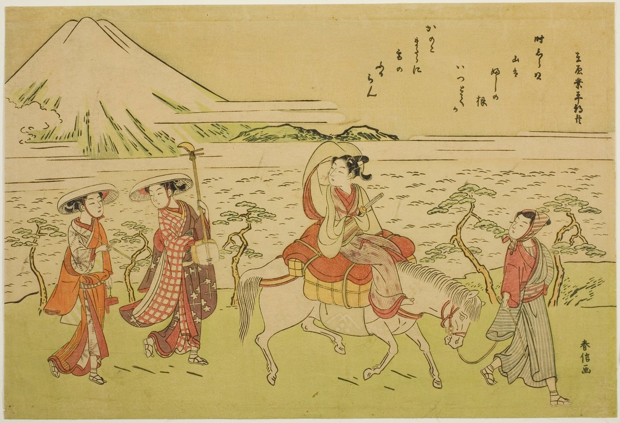 模仿有原之梨平的东游记 作者 铃木春信