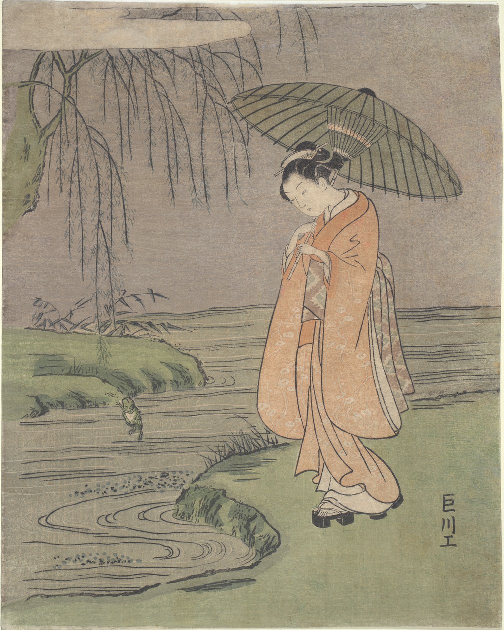 模仿小野豆腐 作者 铃木春信