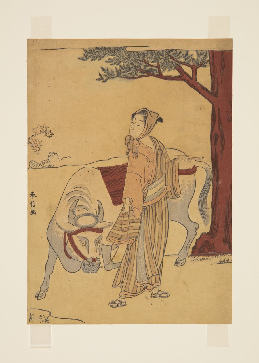 戏说巢湖的故事》（彩色木版画 作者 铃木春信