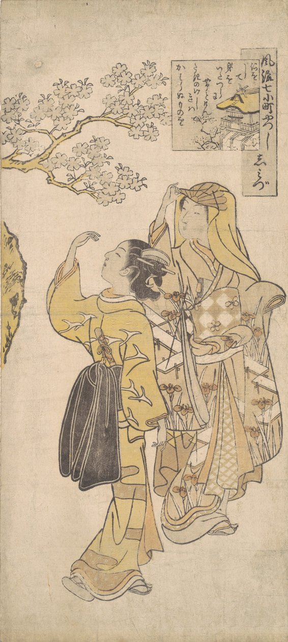 清水寺，约1765年。约1765年。 作者 铃木春信