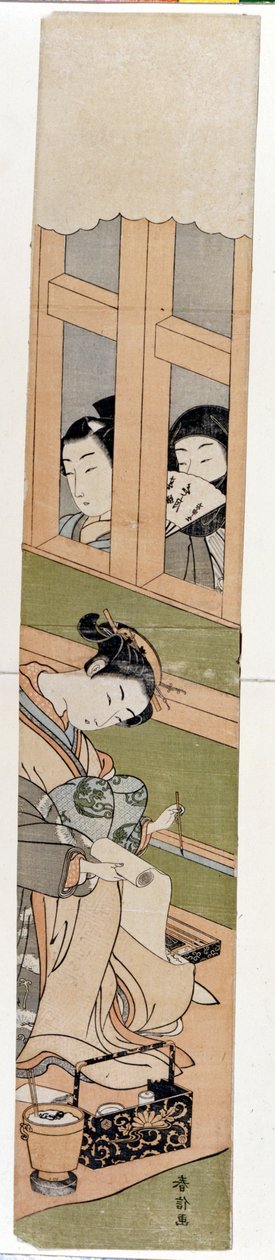 Shirai Gonpachi. Prints by Harunobu Suzuki (1724/25-1770). 作者 铃木春信