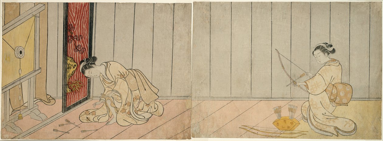 射箭馆 作者 铃木春信