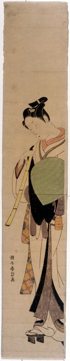 The Courtesan Hinatsuru. Prints by Harunobu Suzuki (1724/25-1770). 作者 铃木春信