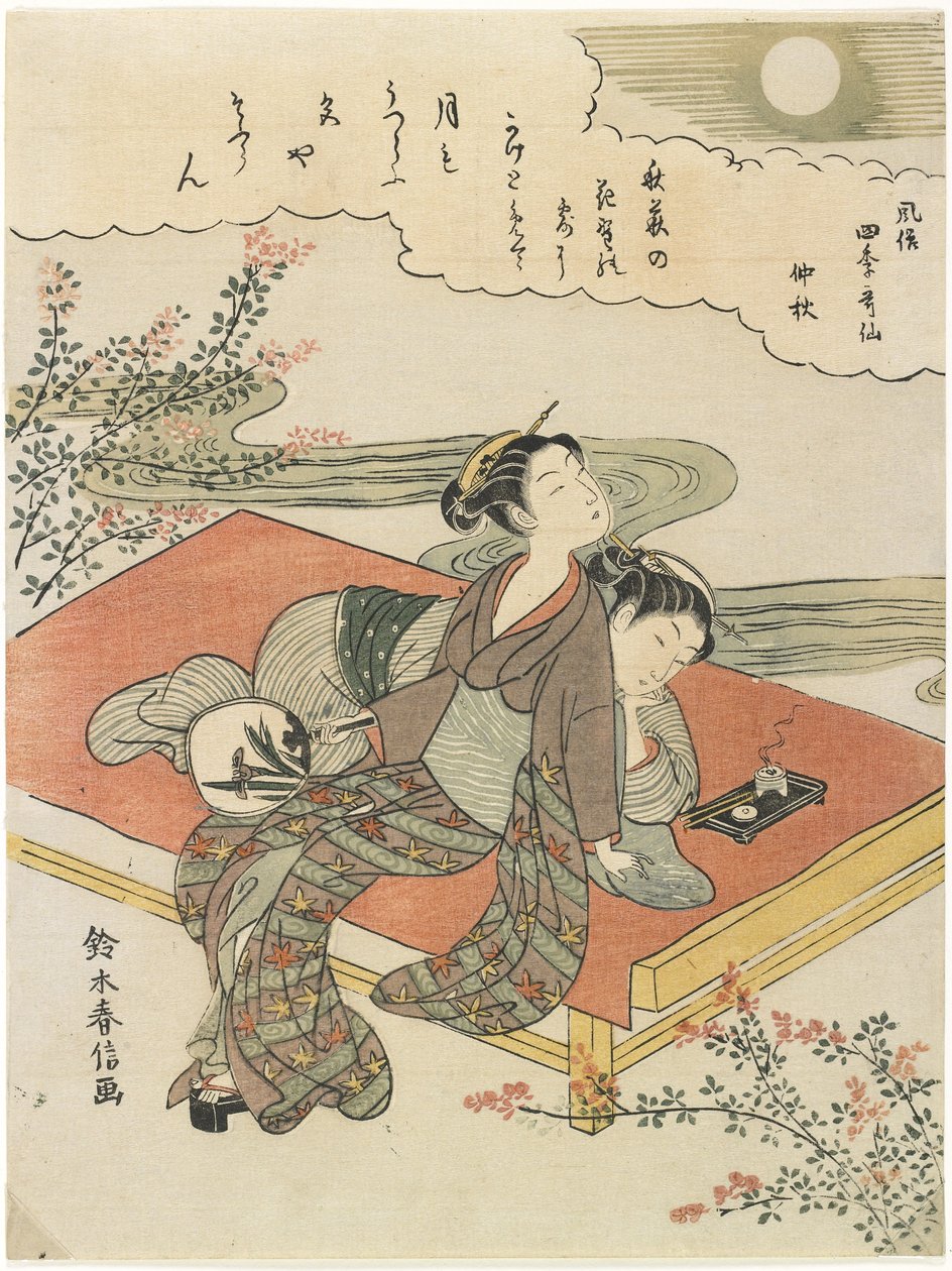 第八个月，c。 1768 作者 铃木春信