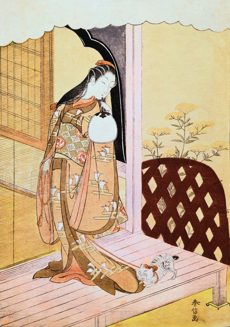 Nyosan公主，1765年 作者 铃木春信
