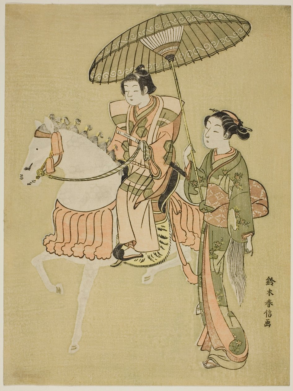 年轻的骑士 作者 铃木春信