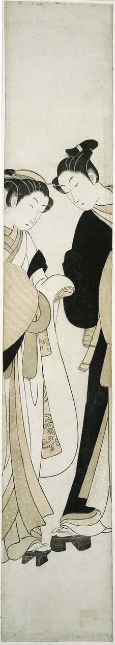 两个 Komuso 作者 铃木春信