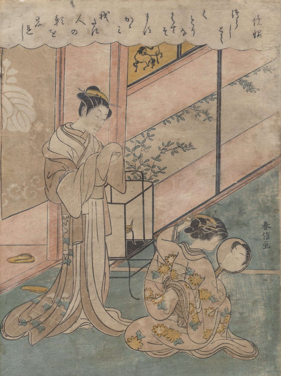 两位女士，1764-72., 1764-72. 作者 铃木春信