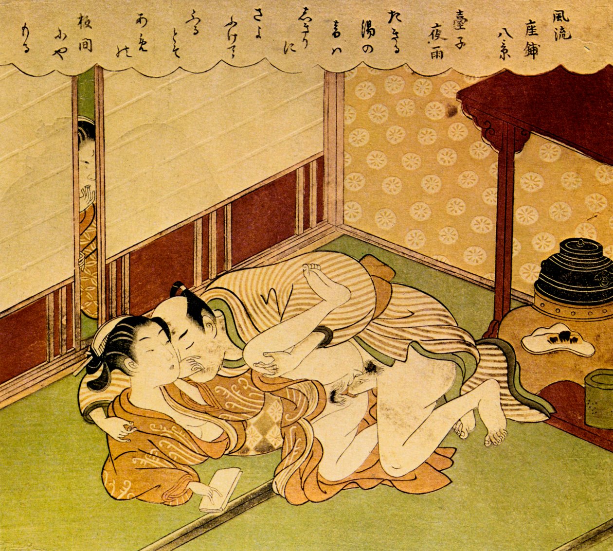 两个恋人，约1750年。   作者 铃木春信
