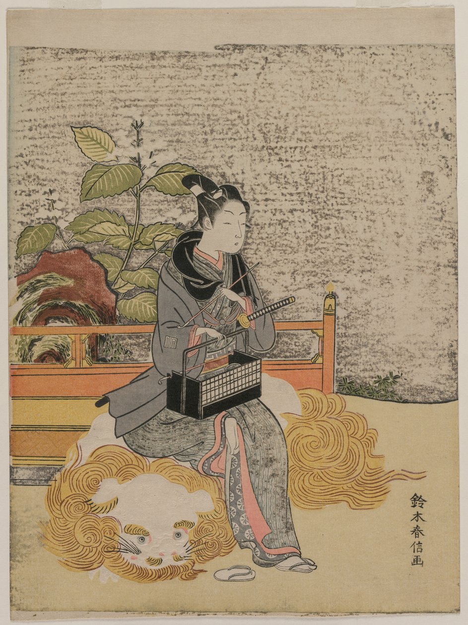 替身孟州青年 作者 铃木春信