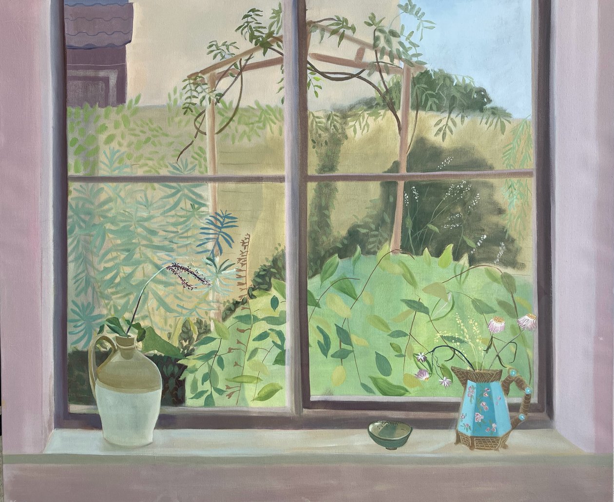 放眼望去，2024 年 10 月（亚麻布油画） 作者 