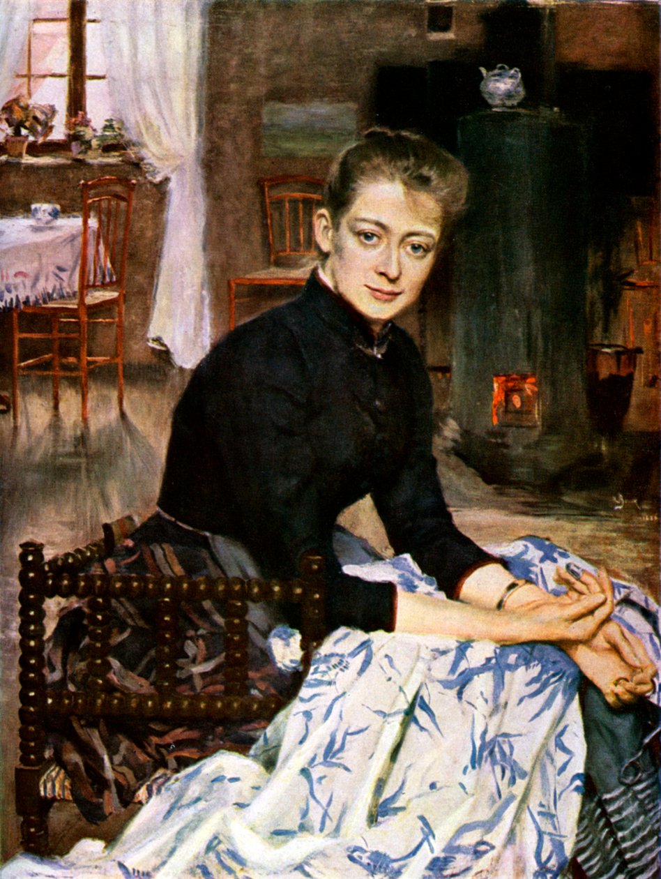 艺术家的妻子，1886年，1945年 作者 斯文·理查德·伯格