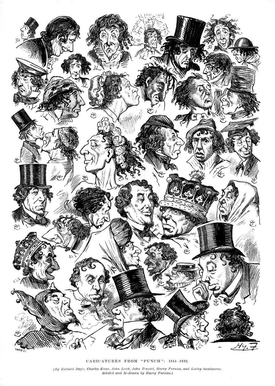 1844-1882年的《 Punch》漫画。 作者 斯温
