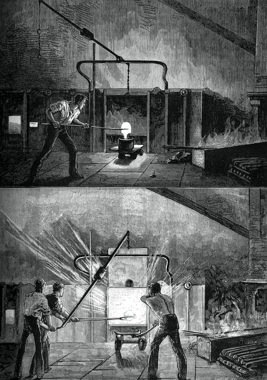 工作中的水手们，大约在1880年。 作者 斯温