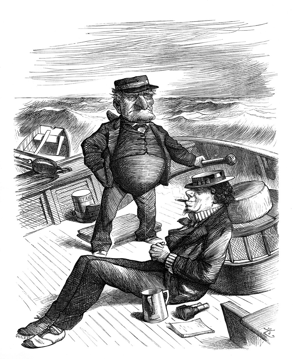 风的方式，1878年。 作者 斯温