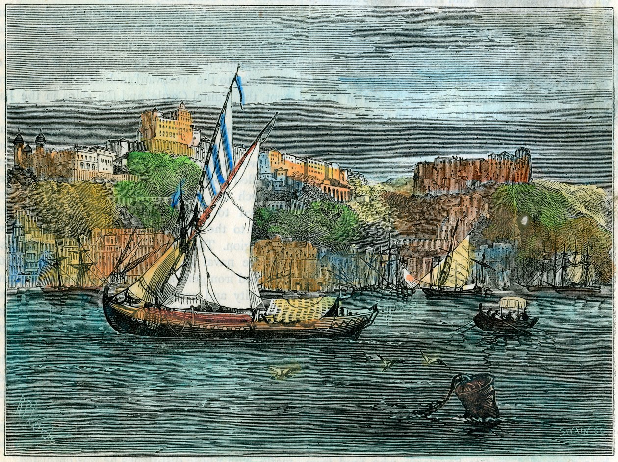 波尔图，葡萄牙，c1880年的视图 作者 斯温