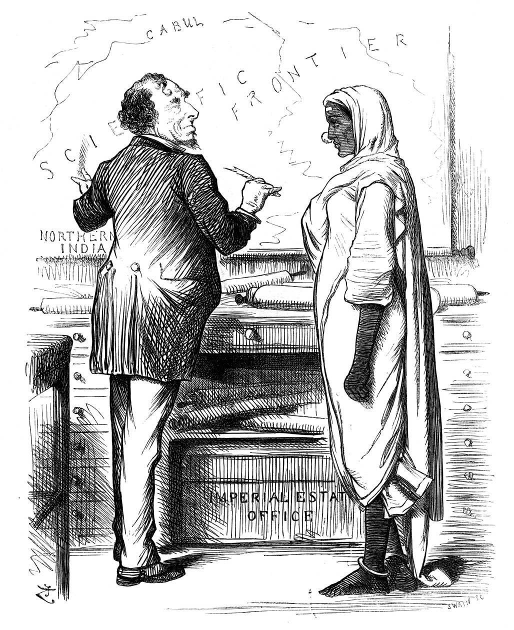 谁付钱，1878年。 作者 斯温