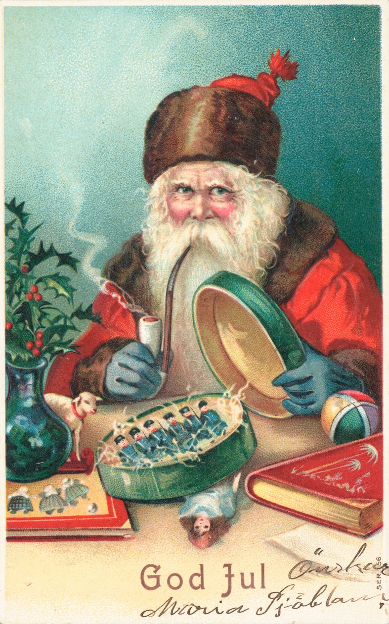 瑞典圣诞贺卡（彩色平版印刷） 作者 瑞典学校