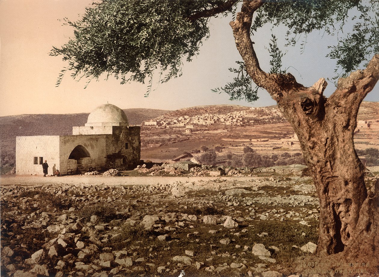伯利恒雷切尔墓，1880-1900（photochrom） 作者 瑞士摄影师