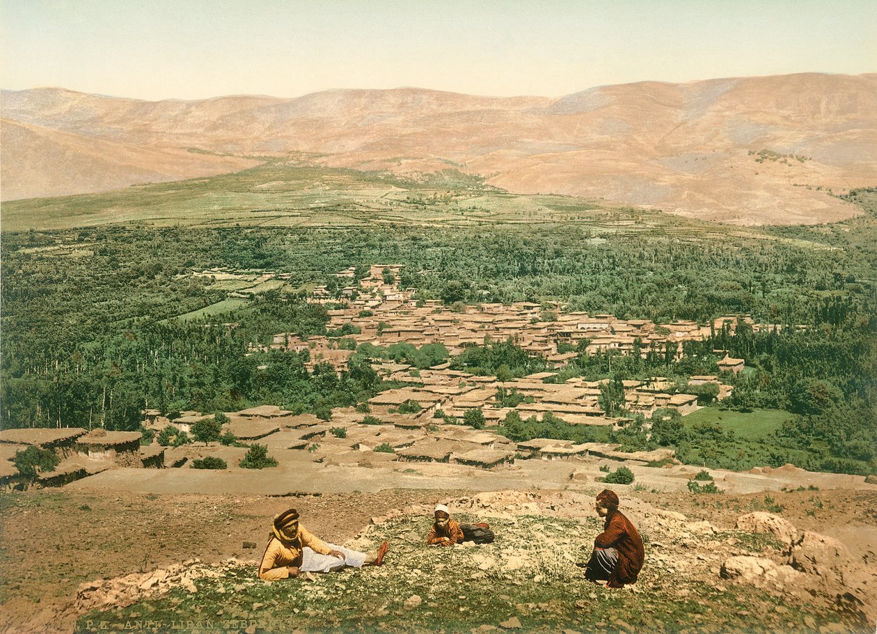 Zebdani在反黎巴嫩，1880-1900（photochrom） 作者 瑞士摄影师