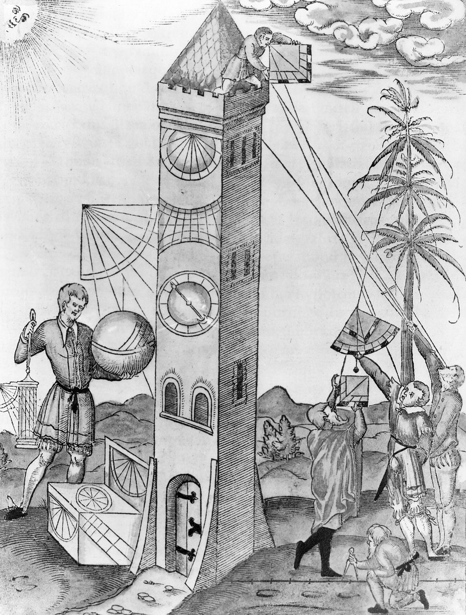 来自Sebastian Munsters Rudimenta Mathematica的插图，1551年 作者 瑞士学校