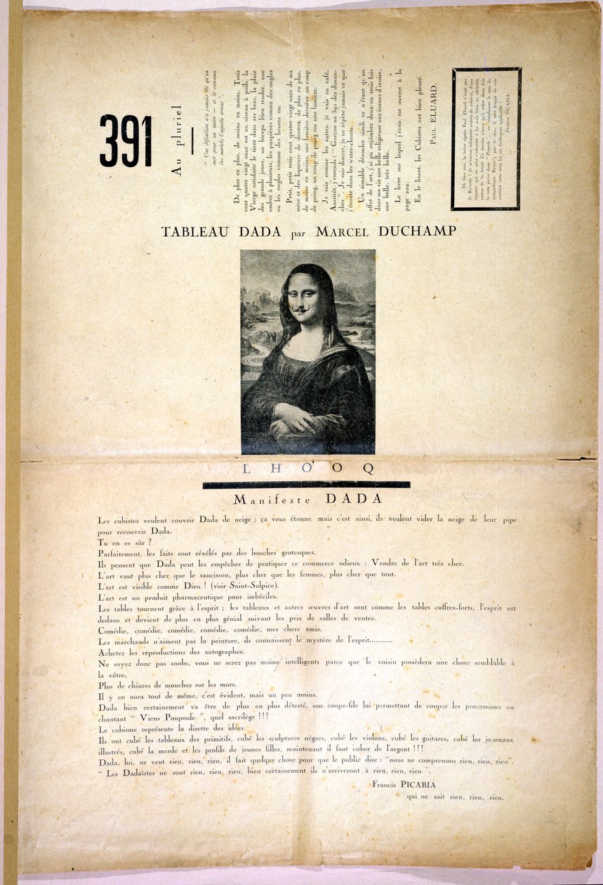 Dada Revue 391，no.8，Zurich，1919年2月 作者 瑞士学校
