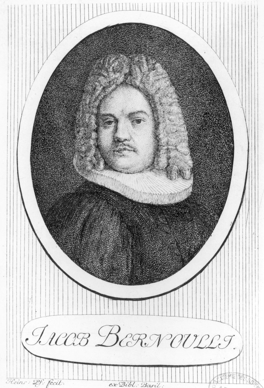 Jacques Bernoulli的肖像（1654-1705） 作者 瑞士学校