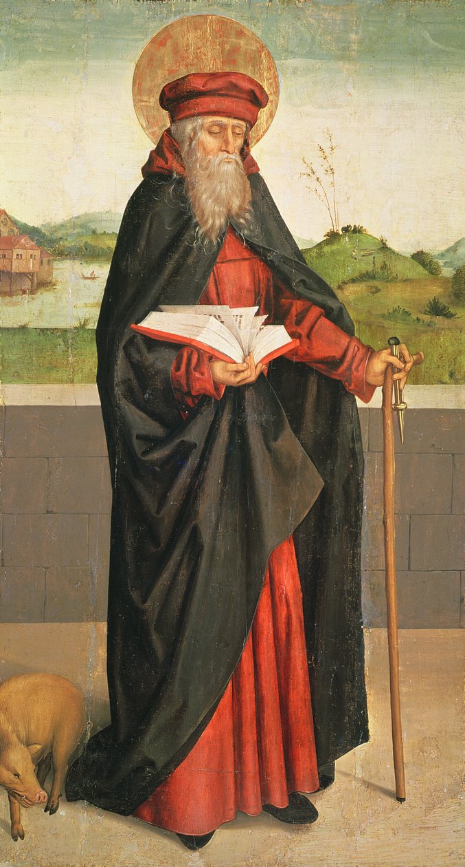 圣安东尼隐士，1493 作者 瑞士学校